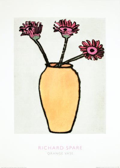 The Art Group | Richard Spare - Orange Vase - Original Vintage 90s Fine Art Poster (50 x 70 cm)
