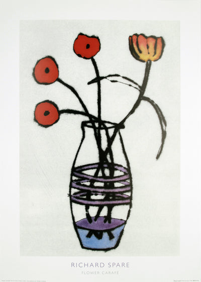 The Art Group | Richard Spare - Flower Carafe - Original Vintage 90s Fine Art Poster (50 x 70 cm)