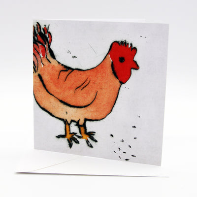 ArtPress | Richard Spare - 'Cockerel' - Art Greetings Card (15 x 15 cm)