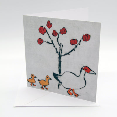 ArtPress | Richard Spare - 'Ducklings First Walk' - Art Greetings Card (15 x 15 cm)