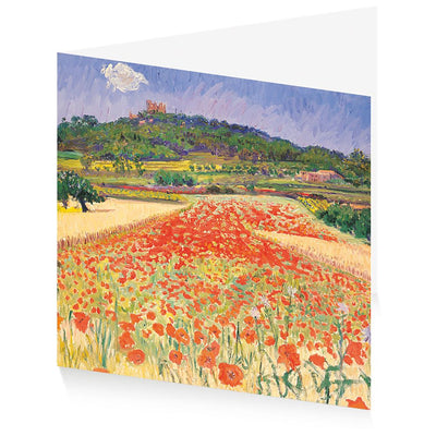 Royal Academy | Frederick Gore - 'Poppy Fields, 1988' - Art Greetings Card (15 x 15 cm)