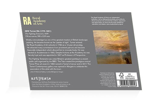 Royal Academy | JMW Turner - 'The Fighting Temeraire' - Art Greetings Card (12 x 17 cm)