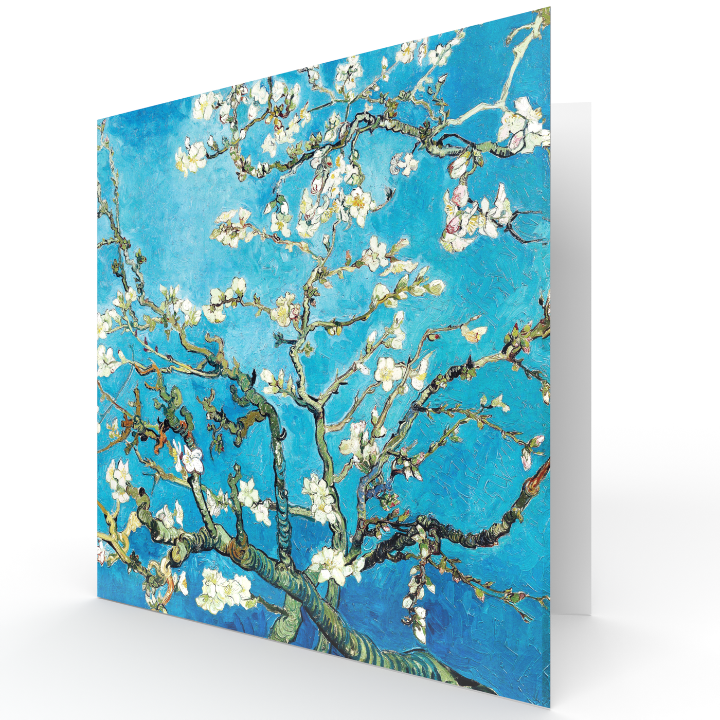 Zero Plastic | Vincent van Gogh - 'Almond Blossom' - Plastic-Negative Art Greetings Card (15 x 15 cm)