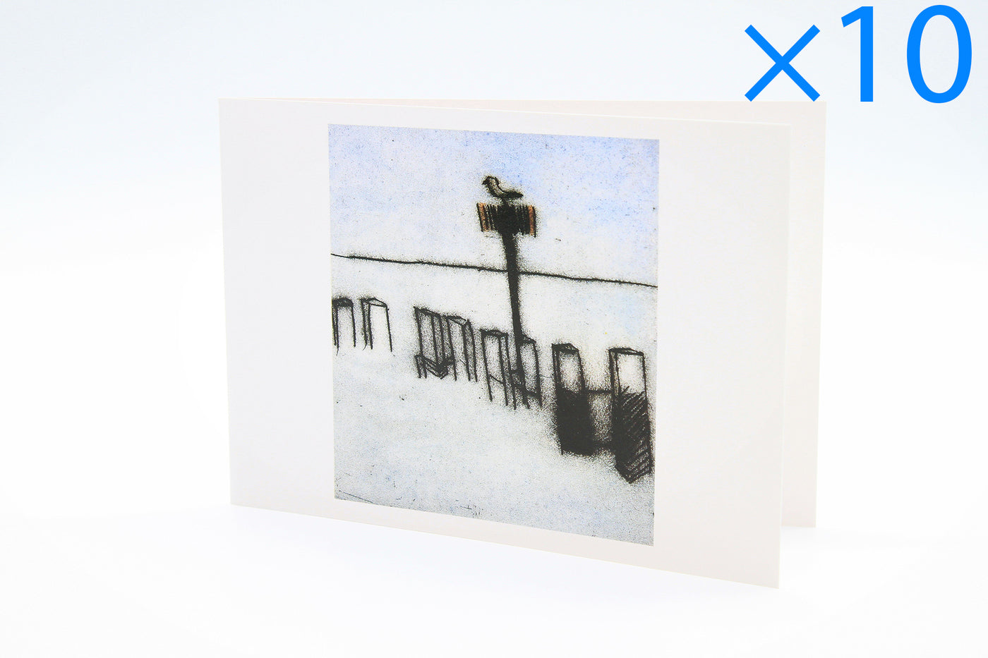 Set of 10: Richard Spare - 'Lone Gull' - Art Greetings Card (10.5 x 15 cm - Single Design)