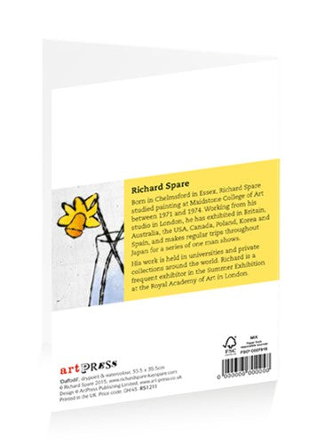 ArtPress | Richard Spare - 'Daffodil' - Art Greetings Card (17 x 12 cm)
