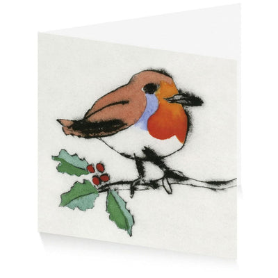 Royal Academy | Richard Spare - 'Holly Robin' - Merry Christmas | Set of 10 Art Christmas Cards (15 x 15 cm)