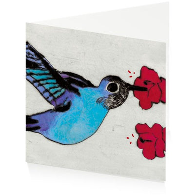 ArtPress | Richard Spare - 'Hummingbird' - Art Greetings Card (15 x 15 cm)