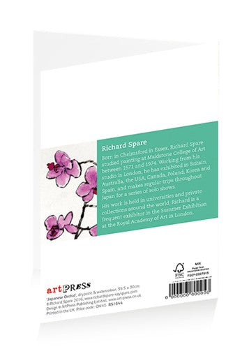 ArtPress | Richard Spare - 'Japanese Orchid' - Art Greetings Card (17 x 12 cm)