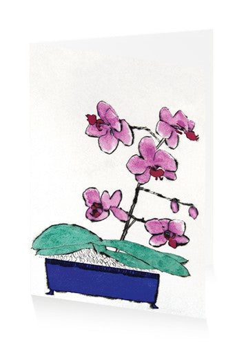 ArtPress | Richard Spare - 'Japanese Orchid' - Art Greetings Card (17 x 12 cm)