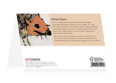 ArtPress | Richard Spare - 'Mr Prickles' - Art Greetings Card (12 x 17 cm)