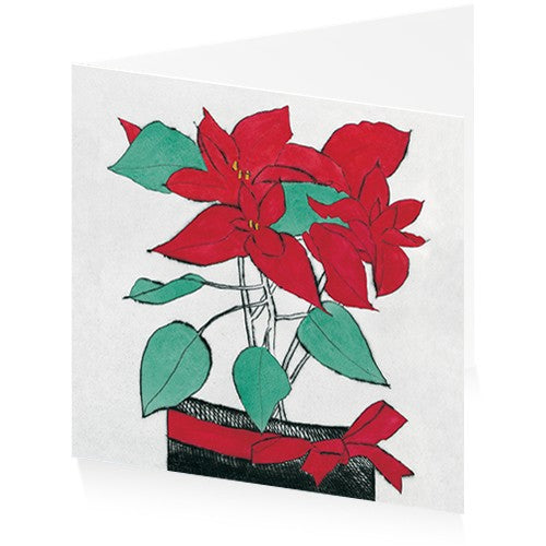 ArtPress | Richard Spare - 'Poinsettia' - Happy Christmas | Christmas Art Greetings Card (15 x 15 cm)
