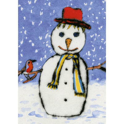 Royal Academy | Richard Spare - 'Snowman' - Merry Christmas | Christmas Art Greetings Card (17 x 12 cm)