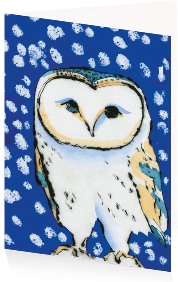 Royal Academy | Richard Spare - 'Snowy Owl' - Merry Christmas | Set of 10 Art Christmas Cards (17 x 12 cm)